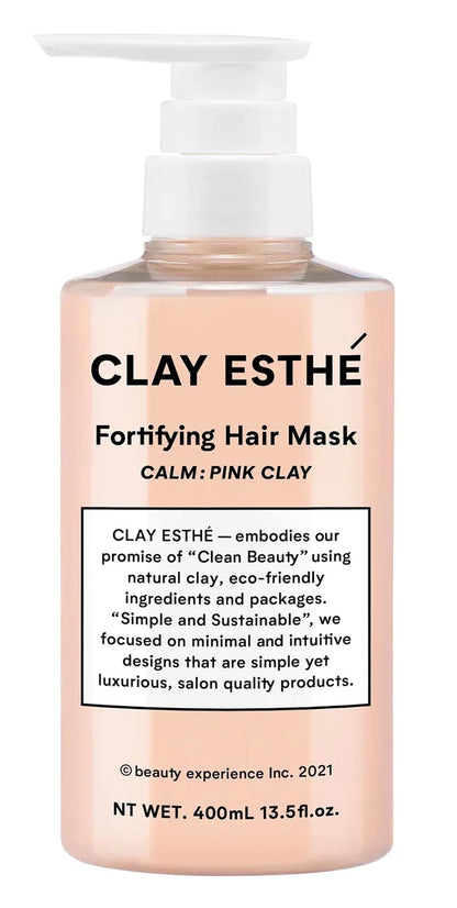 Clay Esthe Fortifying Hair Mask Pink Clay 400Ml for Stronger Hair