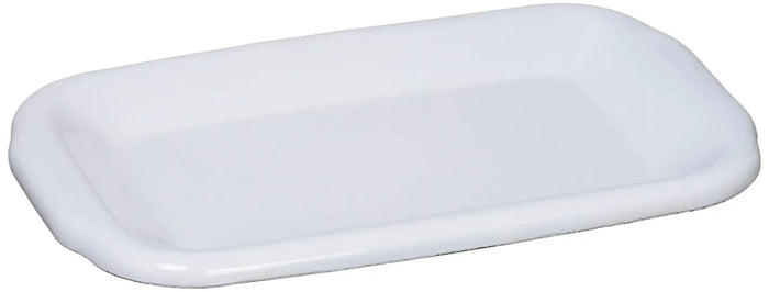 Noda Horo White Series Enamel Lid For Rectangular Deep S Made In Japan - Hff-S
