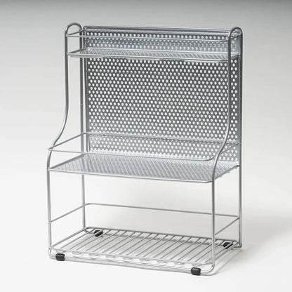 Pearl Metal Kinzoku Kitchen Storage 2 Seasoning Stand 3 Tiers Japan H-7487