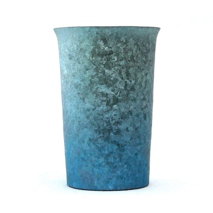 Horie Japan Tsubame Titanium Double Layer Tumbler Kiln Creation 290Cc Gradation Blue 2 Pcs Set - T13Km300Gbset