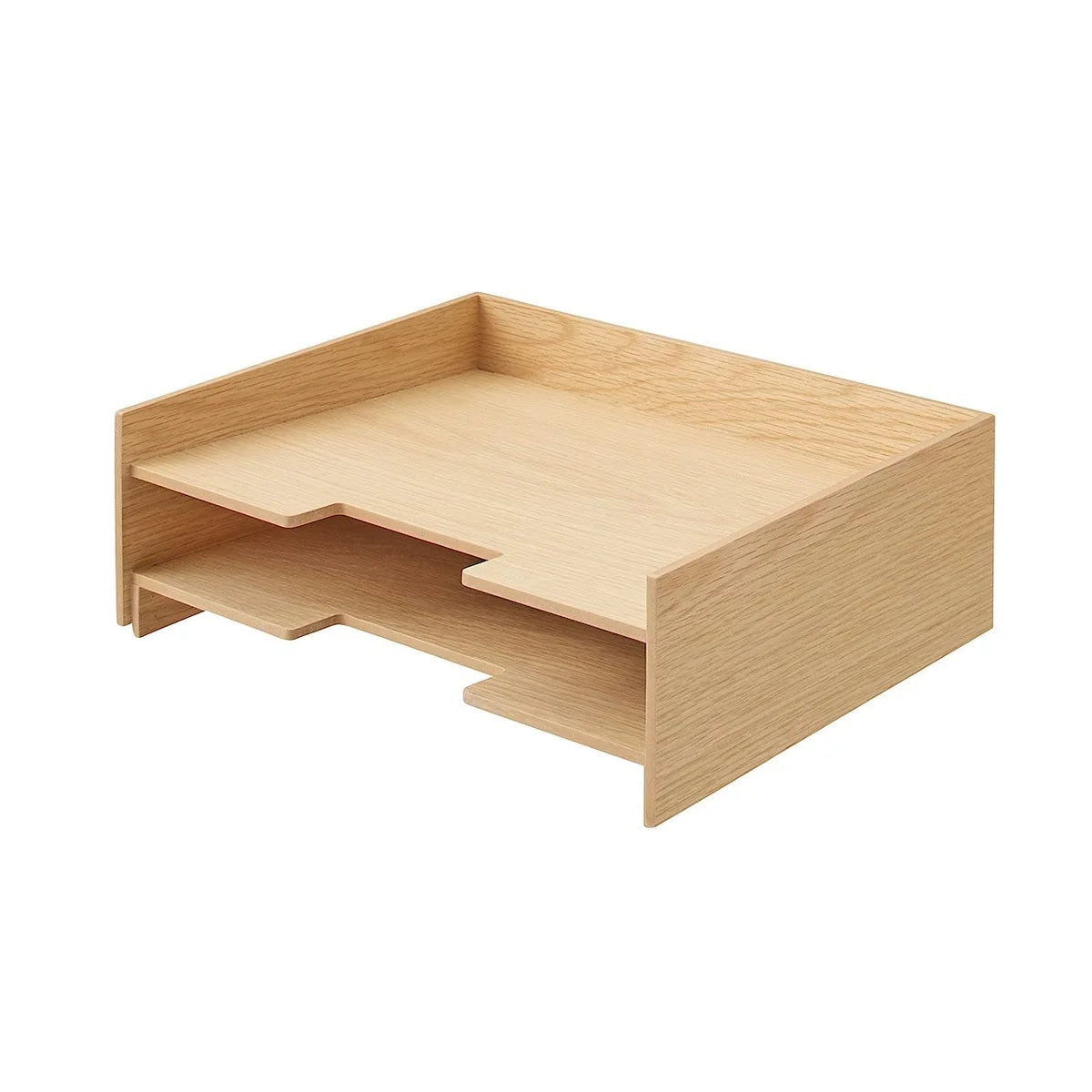 入手困難　MUJI 木製トレイ　4枚　サイズ35*26*2 無印良品 日本 木製ドキュメント整理トレー A4 2段 82603347