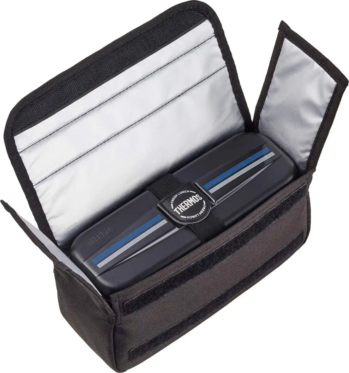 Thermos Fresh Stainless Steel 1100Ml Lunch Box in Line Black