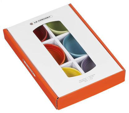 Le Creuset Stoneware Mini Bowls 7cm Rainbow Set of 6 Heat Resistant Safe