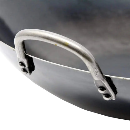 Yamada Hammered Iron Double-Handle Wok (1.6Mm Thickness) 48cm