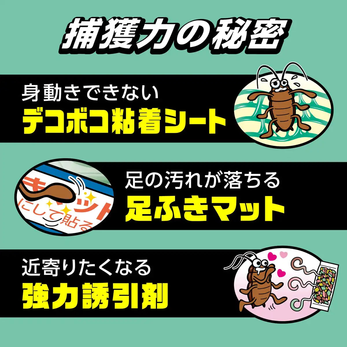 Japanese Cockroach Hoi Hoi Trap Sheet - Powerful Capturing Power By Earth Chemical Co.