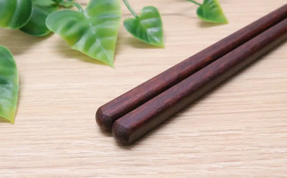 Kawai Japanese Wooden Chopsticks Set Of 5 23Cm Dishwasher Safe - Brown 26534