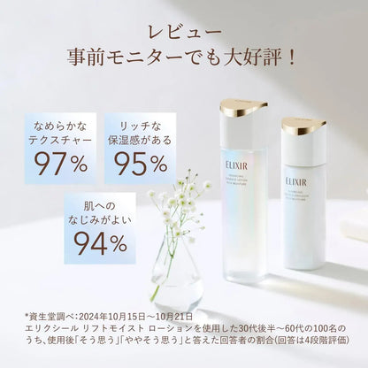 Elixir Lift Moist Trial Set Quasi-Drug Moisturizing 90ml Total