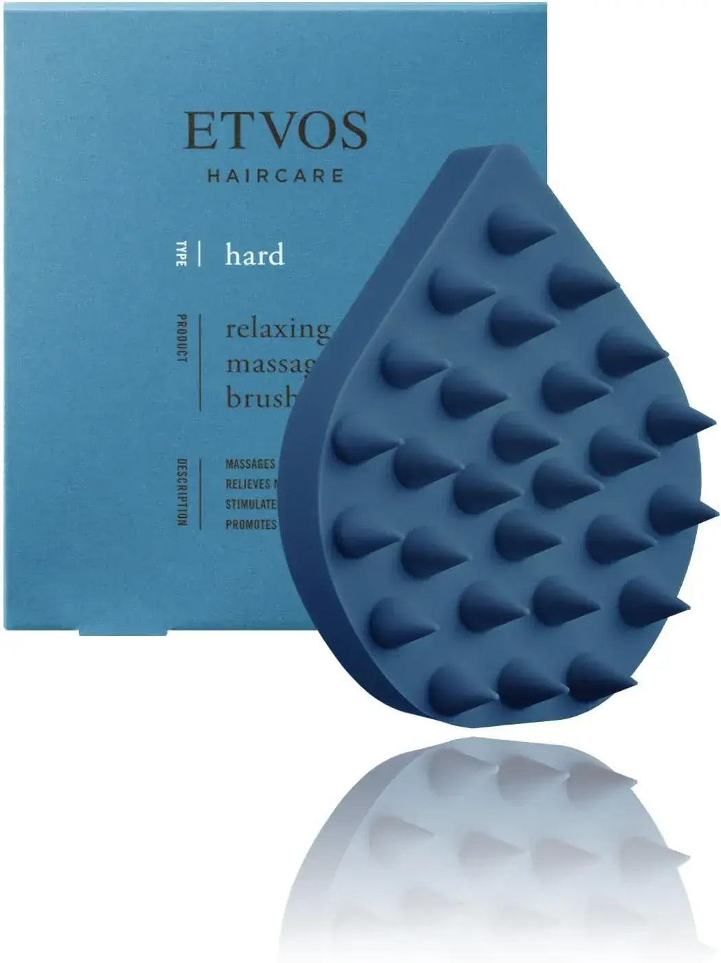 Etvos Relaxing Massage Brush Scalp Massage Shampoo Brush - Indigo Blue Hard - 4580682135840