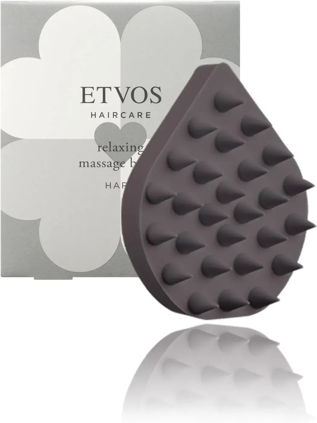 Etvos Relaxing Massage Brush Scalp Massage Shampoo Brush - Charcoal Gray Hard - 4580682136922