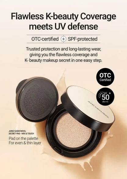 Jung Saem Mool Skin Nuder Cushion SPF50+ Light with Refill Foundation