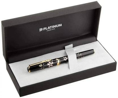 Platinum Fountain Pen Bisaku Modern Makie with Cherry Blossom Design Fine Point Fubuki