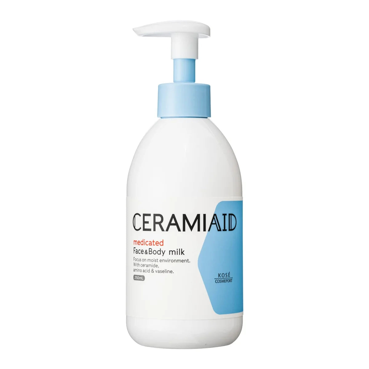 【美品】KIREIMO キレイモ Everyday Love Skin Ceramiaid Kose Medicated Skin Milk 250ml Hydrating Moisturizer for Sen