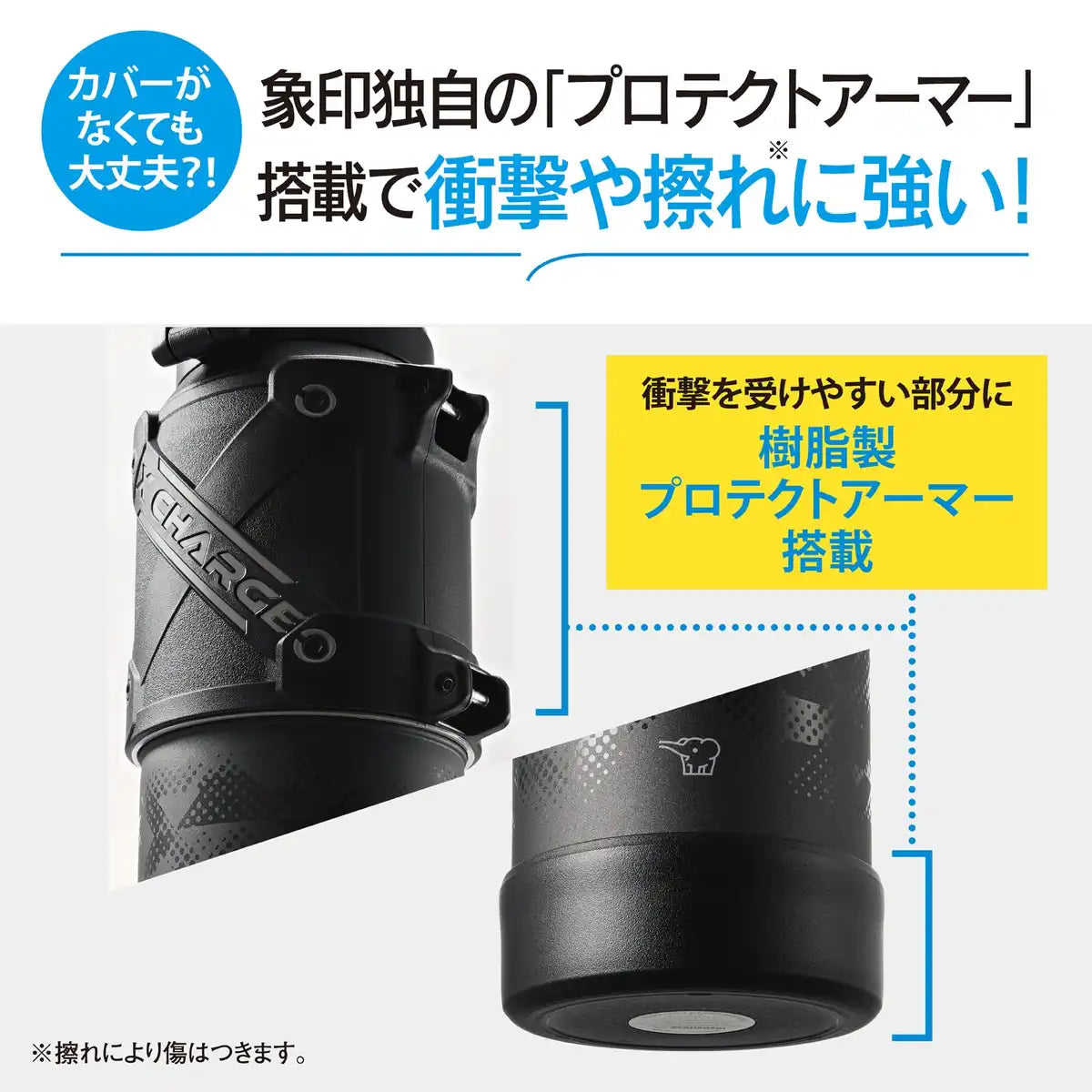 Zojirushi 1.0L Black Cool Bottle Abrasion-Resistant Sports Water Bottle with Seamless Cap