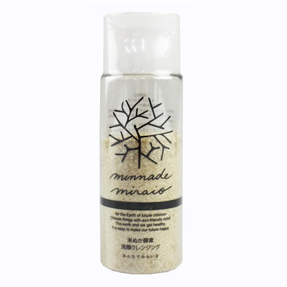 Minnade Miraio Rice Bran Enzyme Face Cleansing 70g - Japanese Facial Wash