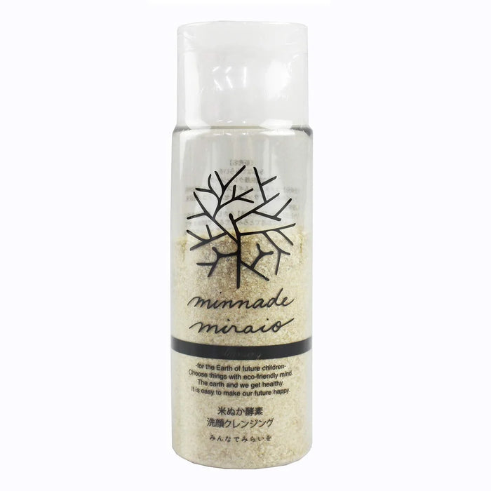 Minnade Miraio Rice Bran Enzyme Face Cleansing 70g - Japanese Facial Wash