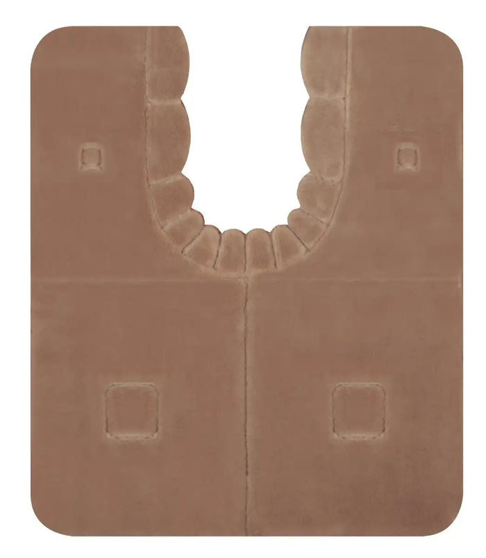 Sanko Mitsuba Soft & Fluffy Washable Toilet Mat Made In Japan 60X70Cm Suction Kj-60