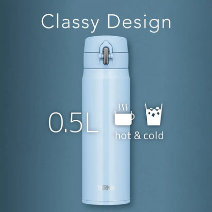 Thermos Light Blue 500ml Vacuum Insulated Portable Mug Joh-500 Lb