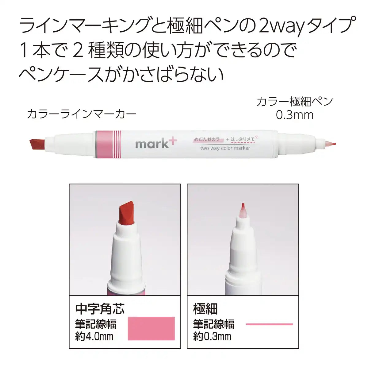 Kokuyo Japan Highlighter Pen 2 Colors Set Of 5 - Marktus Pm-Mt200-5S