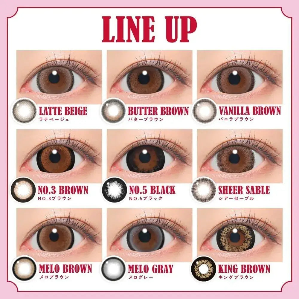 Fabulous Fabulous 1Day Vanilla Brown Contact Lenses UV Cut 10pcs
