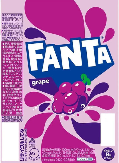 Fanta Grape Soda 16.9 fl oz 24 Pack Cans