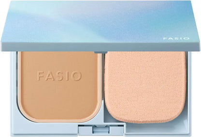 Fasio Airy Stay Powder Foundation Kit Refill Case SPF35 PA Waterproof - Kit-415 Healthy Ochre - 4971710557770