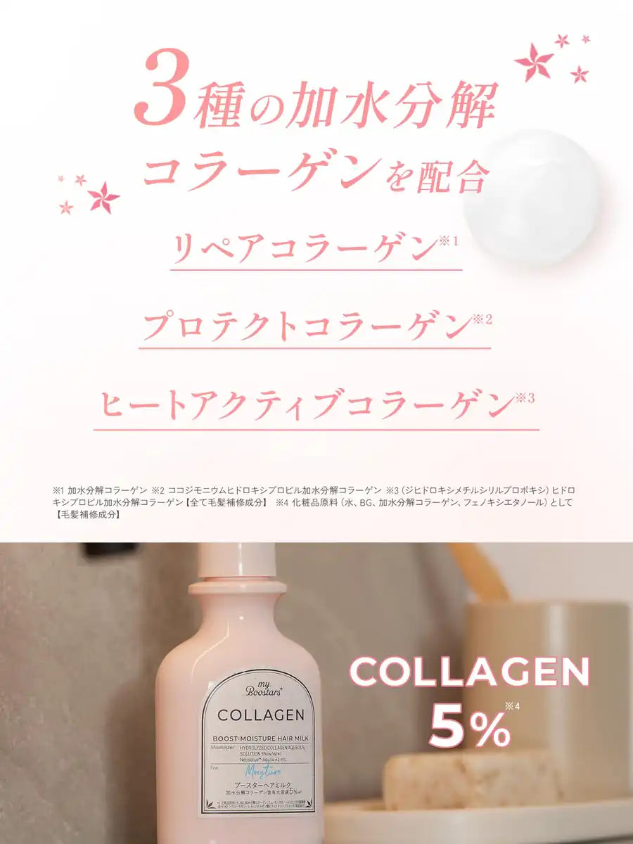 My Boostars Collagen Booster Hair Milk 120ml Soin Réparateur Sans Rinçage Anti-Dommages