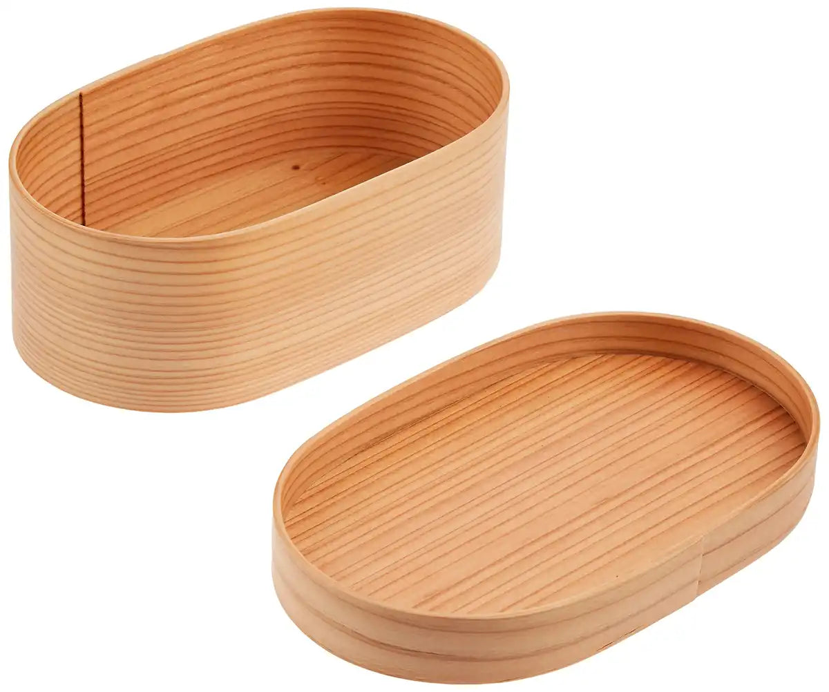 Yamaco Japanese Bento Box Oval Design Made in Japan Model 893522