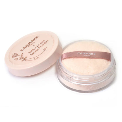 Canmake Silky Loose Moist Powder 01 Silky Beige Loose Powder Removes With Face Wash Moisturizing Powder Soap Off Unscented Uv Cut