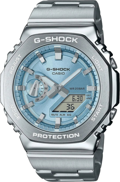 G-SHOCK GM-2100GC-1AJF Metal Cover Black Limited Edition Watch - Sky Blue
 - 4549526383557