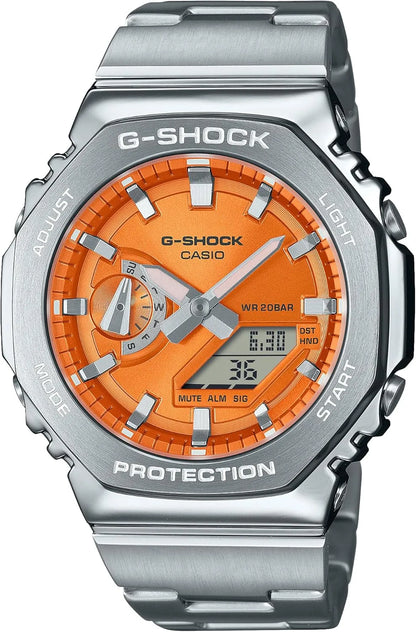 G-SHOCK GM-2100GC-1AJF Metal Cover Black Limited Edition Watch - Orange
 - 4549526383700