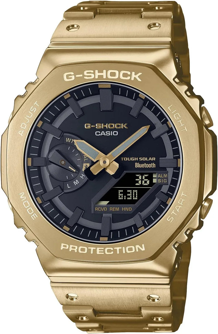 G-SHOCK GM-B2100 Classic Gold Wristwatch with Bracelet Band