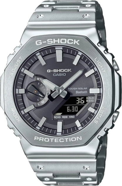 G-SHOCK GM-B2100 Classic Gold Wristwatch with Bracelet Band - Silver/Black
 - 4549526381676