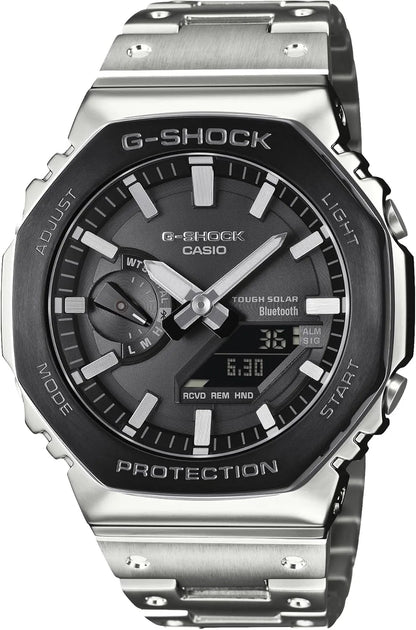 G-SHOCK GM-B2100 Classic Gold Wristwatch with Bracelet Band - Silver & Black
 - 4549526414671