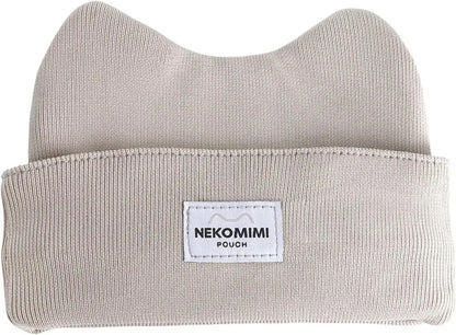 Gakken Sta Ful Cat Ear Pen Case Pen Pouch for Notebooks - Beige 190x140x27mm - 4905426713472