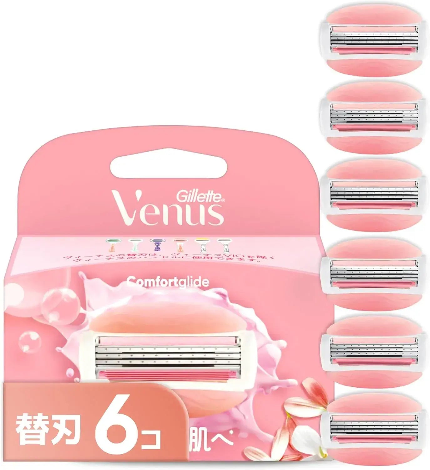 Gillette Venus Moisturizing Razor for Women with Replacement Blades - 6 Blades - 4904740667928
