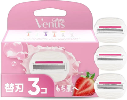 Gillette Venus Razor with Soap for Women Moist Skin Body Care - 3 Replacement Blades - 4987176160331