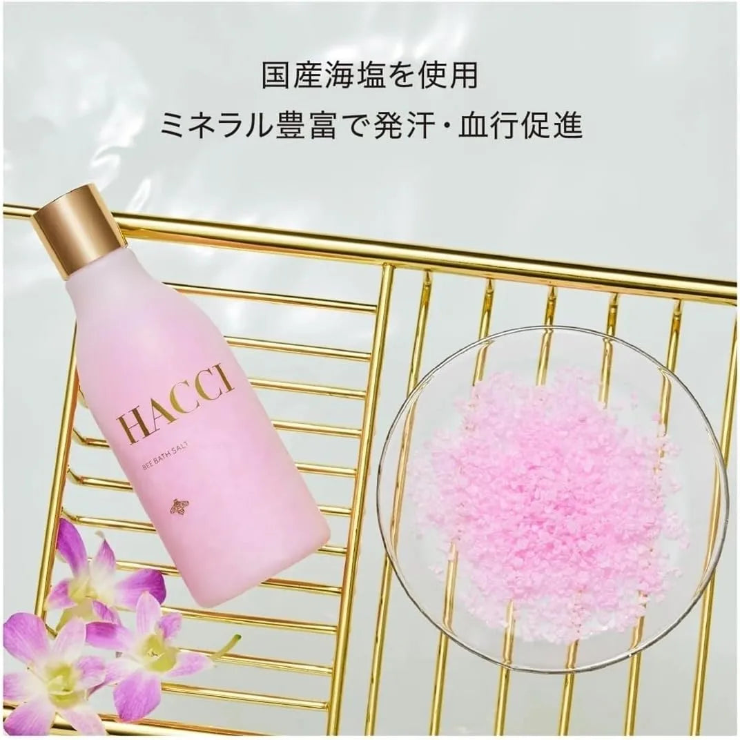 Hacci Bee Bath Salt Floral Honey Scent 10.6 oz 300 g