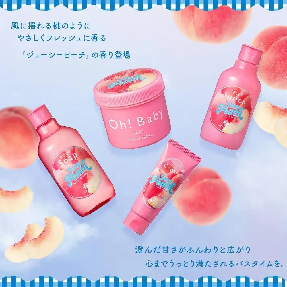 House of Rose Body Soap Juicy Peach Scent Moisturizing 300ml