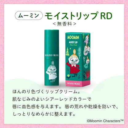 House of Rose Moomin Moist Strip Sheer Red Unscented 3.5g