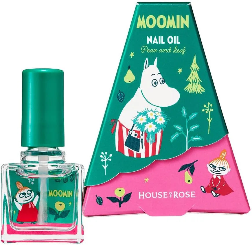 House of Rose Moomin Nail Oil Pear Green Leaf Scent 9ml Gift