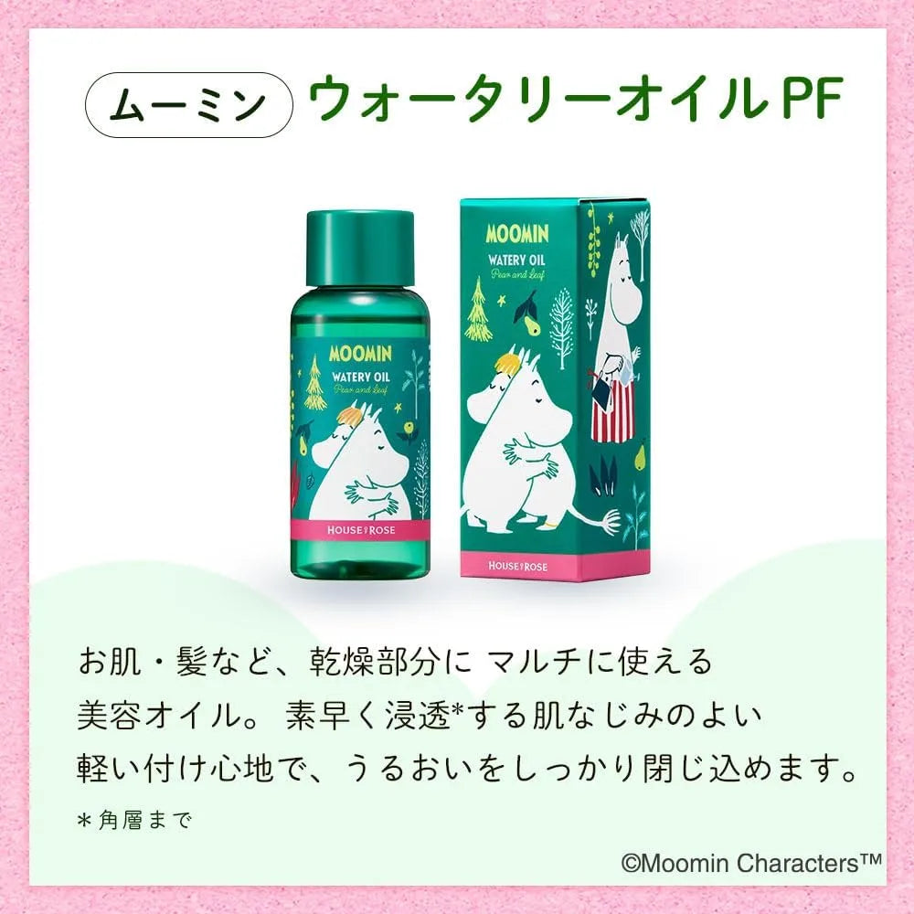 House of Rose Moomin Water Oil 80ml Pear Green Leaf Scent
