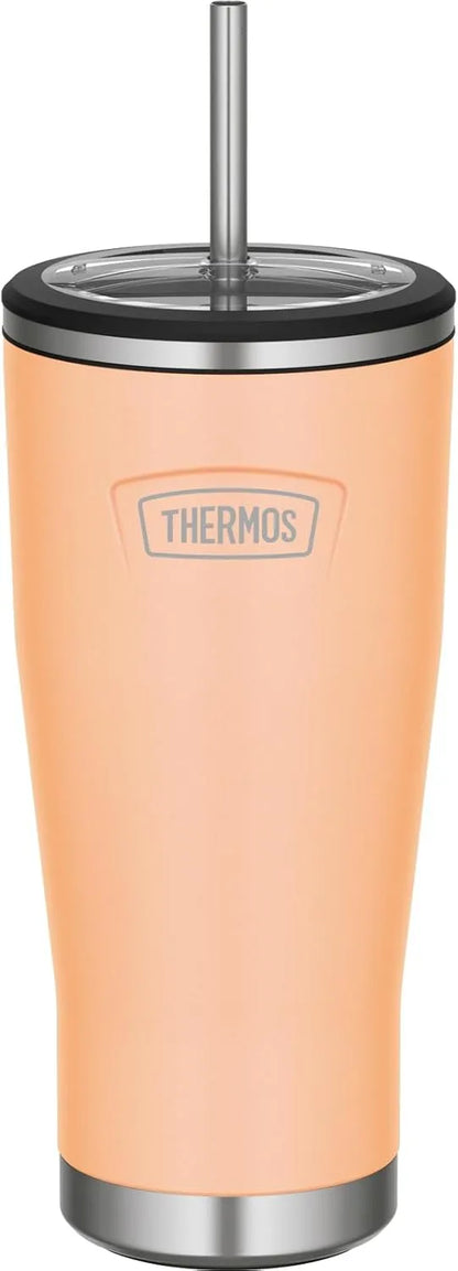 ICON SERIES ASHA-945 MEL Thermos Hydration Bottle 32 oz Cold Retention Melon Thermos - Melon Straw Tumbler 710ml
 - 4562344406925