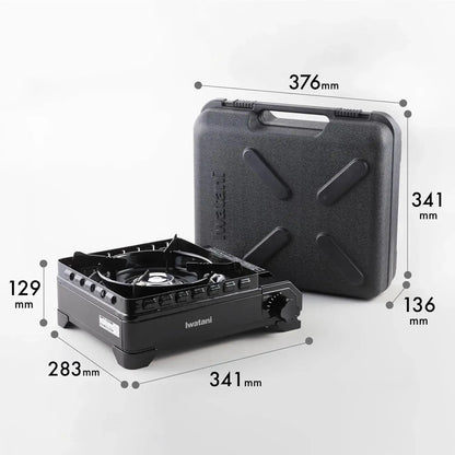 Iwatani Cassette Stove Tough Maru with Case for Camping Outdoors BBQ