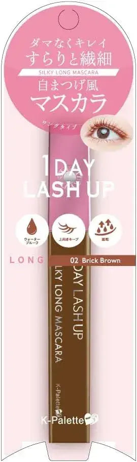 K-Palette 1 Day Lash Up Silky Long Mascara - 02 Brick Brown - 4948130735286