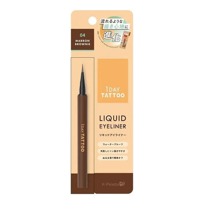 K-Palette 1DAY TATTOO Waterproof Liquid Eyeliner - 04 Marron Brownie - 4948130736443