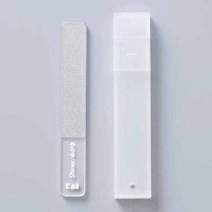 KAI Mini Maru Multi-Glass Nail File Portable 2-Way Case