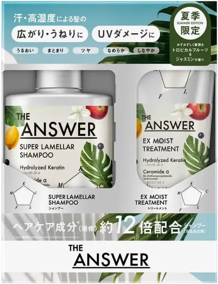 Kao THE ANSWER Super Lamellar Shampoo and EX Moist Treatment Set