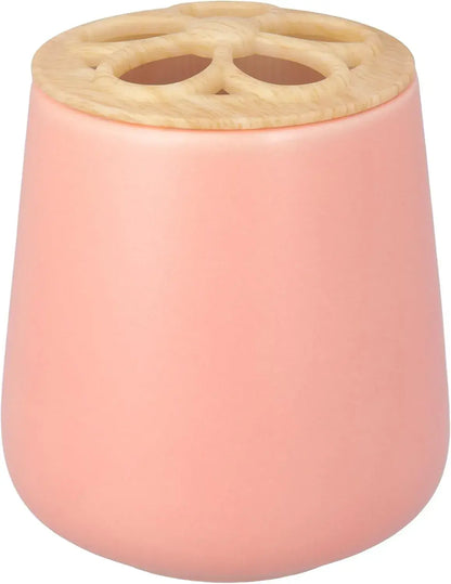 Katazuke Mino Ware Multi Stand Toothbrush Pen Holder - Cherry Blossom Pink - 4595058815257