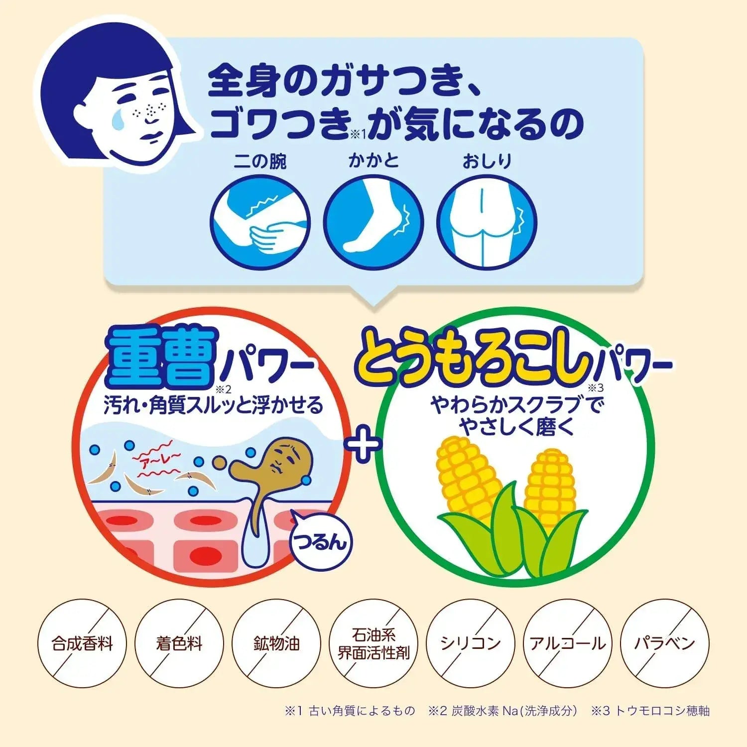 Keana Nadeshiko Pore Kadeko Baking Soda Scrub Body Soap 280g