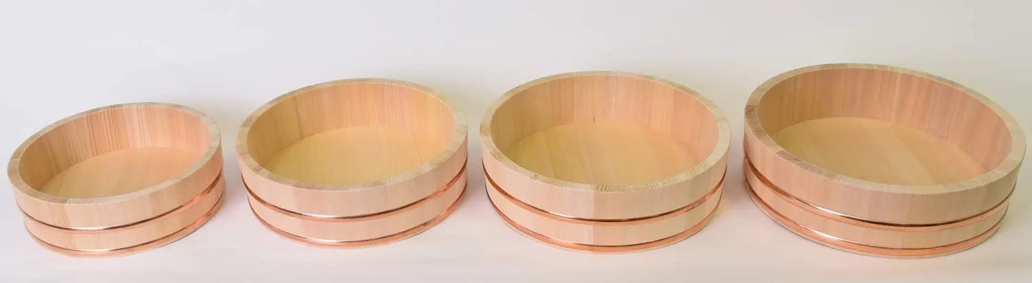 Kiso Crafts Ohitsu Wooden Sawara Sushi Rice Stand Made in Japan